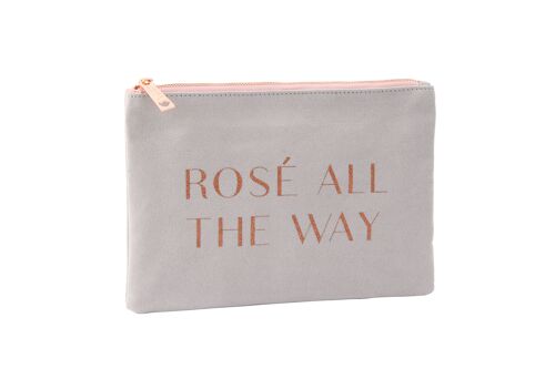 Grey 'Rose All The Way' Bag