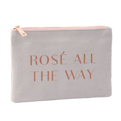Grey 'Rose All The Way' Bag