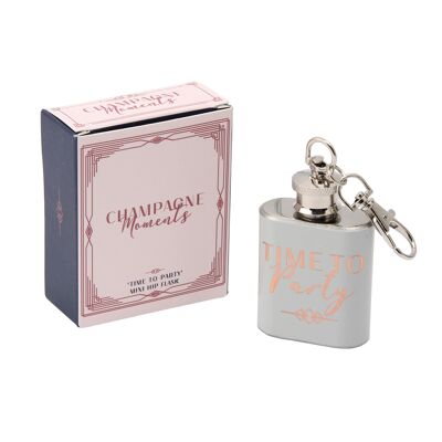 CM 'Time To Party' Mini Hip Flask