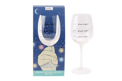Eureka 'What Night?' Wine Glass