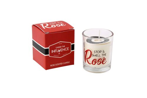 Stop And Smell The Rose Wine Candle