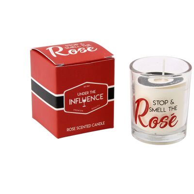 Stop And Smell The Rose Wine Candle