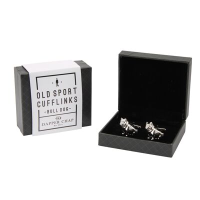 Dapper Chap Bull Dog Old Sport Cufflinks