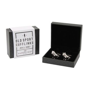 Dapper Chap Bull Dog Old Sport Boutons de manchette 1