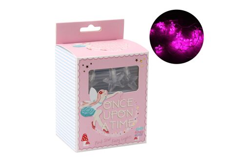 Once Upon A Time Pink Star String Lights