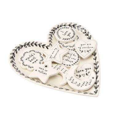 Send With Love 10 Assorted Ceramic Tokens