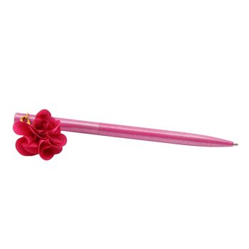 W&R 6 stylos assortis avec breloques fleurs 2