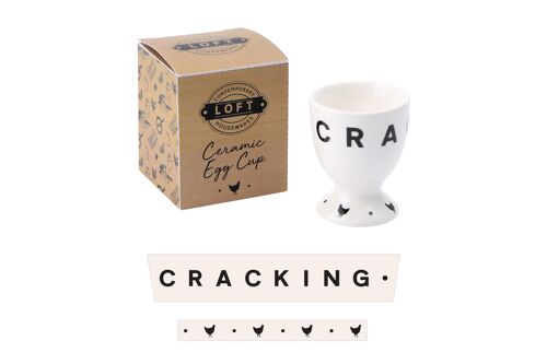 Loft 'Cracking' Ceramic Egg Cup