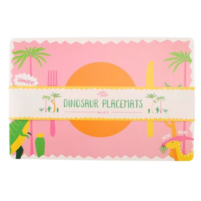 Dinosauria Set of 2 Dinosaurs Placemats