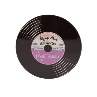 Record Coaster - 'I Want Shandy'