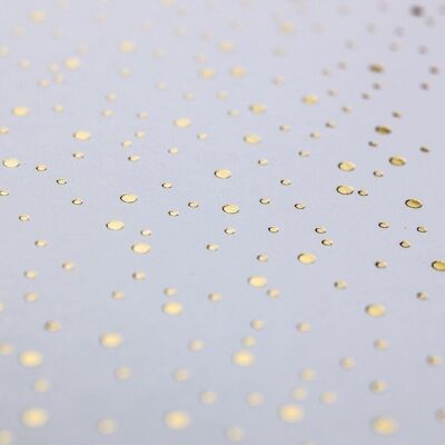 1 Mahé paper 30x30 white with gold dots