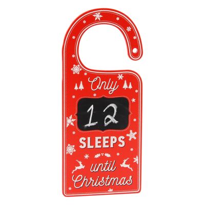Christmas 'Only ... Sleeps Until Xmas' Door Hanger