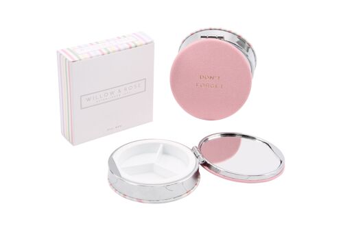 W&R SS 'Don't Forget' Candy Pink Pill Box