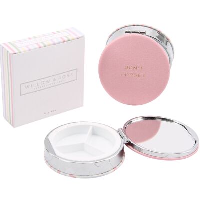 W&R SS 'Don't Forget' Candy Pink Pill Box