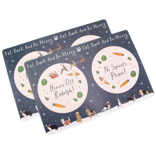 PFT Eat, Bark And Be Merry Dog Placemats