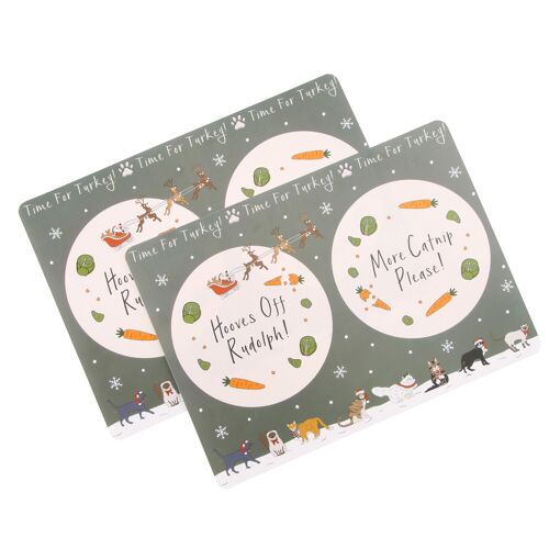 PFT Time For Turkey! Cat Placemats