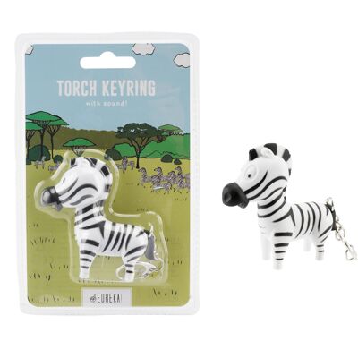 Eureka Torch Keyring Light - Zebra