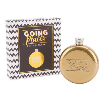 Going Places Hip Flask