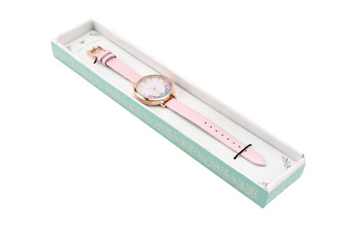 Lost In Eden Pink Floral Watch