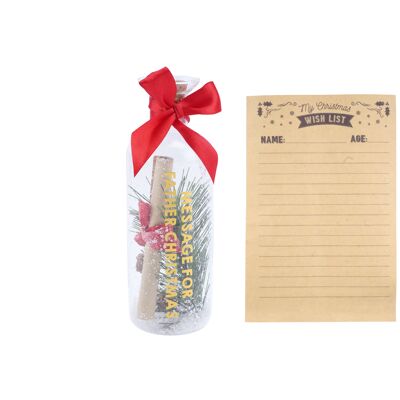 Joy To The World Christmas Wish List In A Bottle