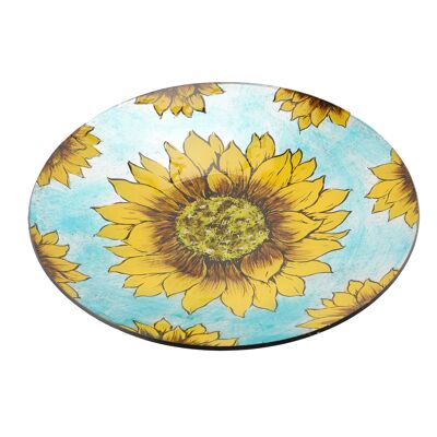 Sunflower Glass Large Glass Bowl