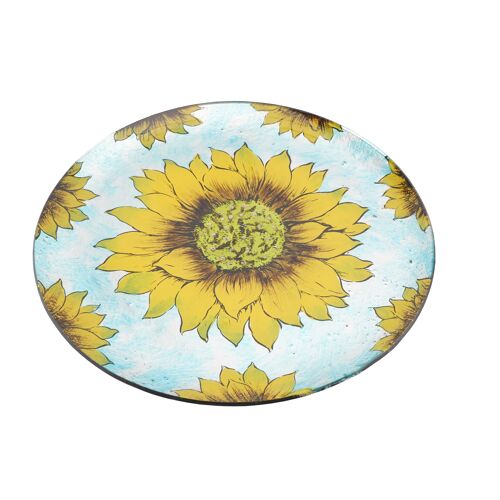 Sunflower Glass Large Dish