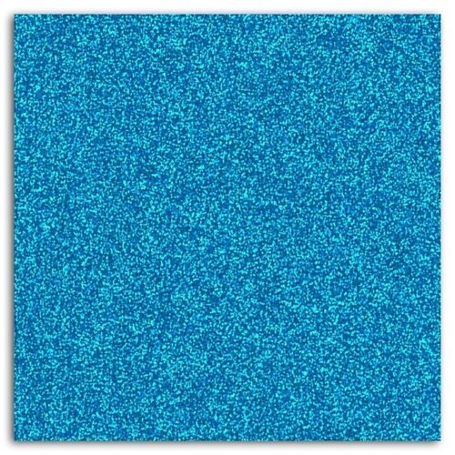 Papier pailleté adhésif - 1 feuille 30,5x30,5 - Bleu fluo