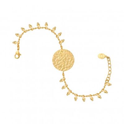 COLECCIÓN CONSTANCE RHEA pulsera placa de oro
