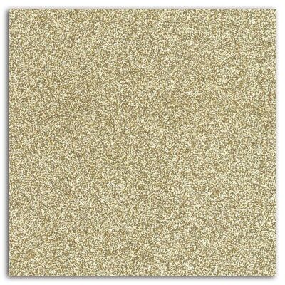 Adhesive glitter paper - 1 sheet 30.5x30.5 - Gold