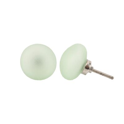 Frosted Glass Green Drawer Pull