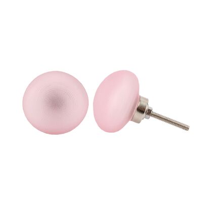 Frosted Glass Pink Drawer Pull