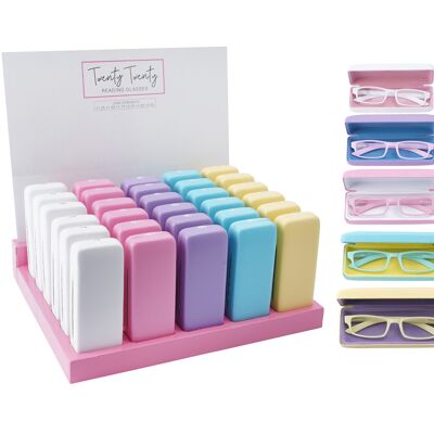 5 Assorted Twenty Twenty Pastel Reading Glasses