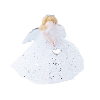 Christmas Angel Tree Topper - Silver