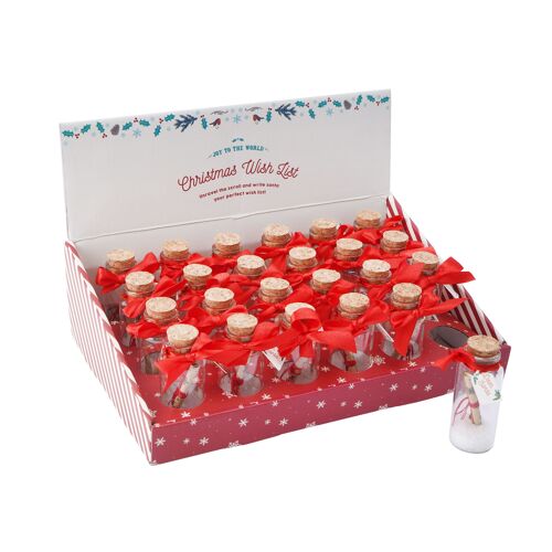 JTTW Mini Christmas Wish List in a Bottle 24 Piece