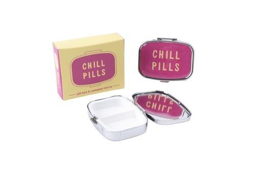 MTE 'Chill Pill' Pill Box and Compact Mirror