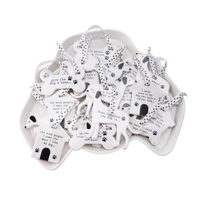 Woofs & Whiskers 8 Assorted Ceramic Dog Hangers
