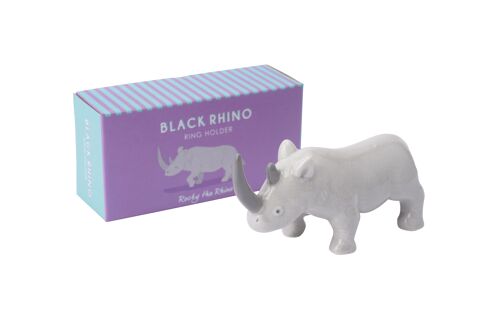 Rocky The Black Rhino Ring Holder