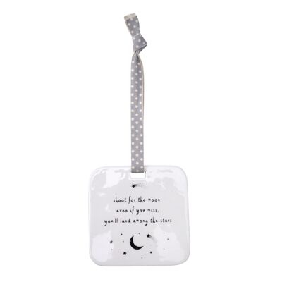 Send With Love 'Shoot For The Moon' Ceramic Hanger