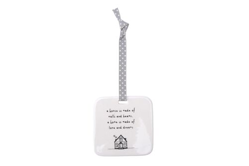 Send With Love 'A House Is Made Of' Ceramic Hanger