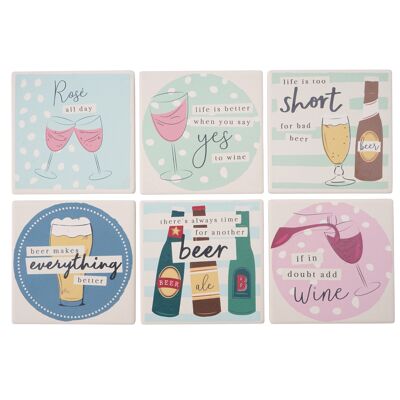 Stock Only - GB04565 - Happy Hour Coasters