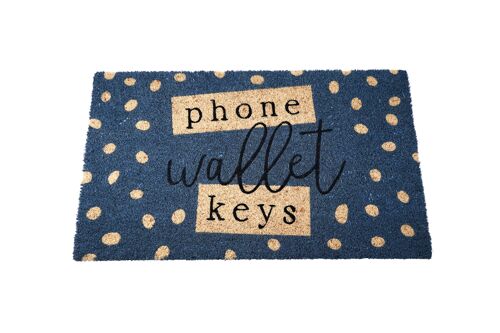 Loft 'Phone, Wallet, Keys' Doormat