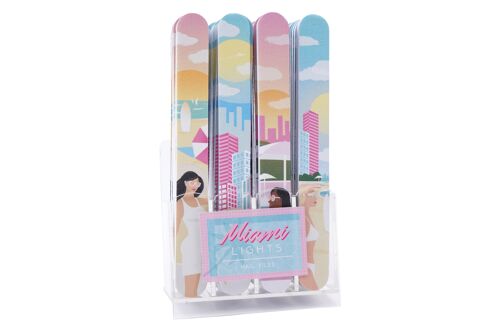 Miami Lights 4 Assorted Nail Files