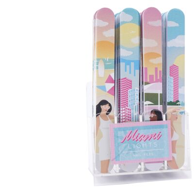Miami Lights 4 Assorted Nail Files