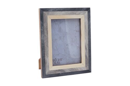 5"x7" Grey And Cream Resin Frame