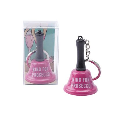 Eureka 'Ring For Prosecco' Mini Keyring Bell