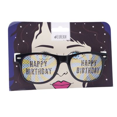 Eureka 'Happy Birthday' Swirl Glasses