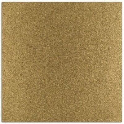 1 sheet of recycled paper 30x30cm Gold Glitter