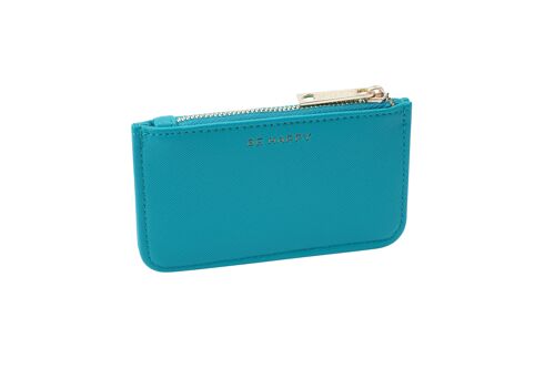 W&R 'Be Happy' Turquoise Purse