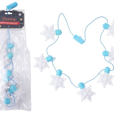 JTTW Flashing Snowflake Necklace