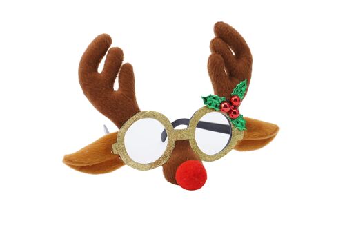 Christmas Reindeer Novelty Glasses